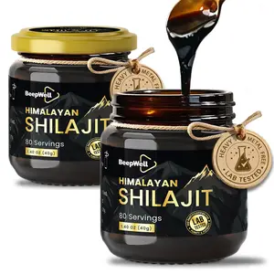 BeepWell Shilajit Resin (Pack of 2)– Pure Himalayan, 72% Fulvic Acid, 85+ Minerals, 80 Servings Healthcare Fitness Edible Supplement Dietary Vitamin