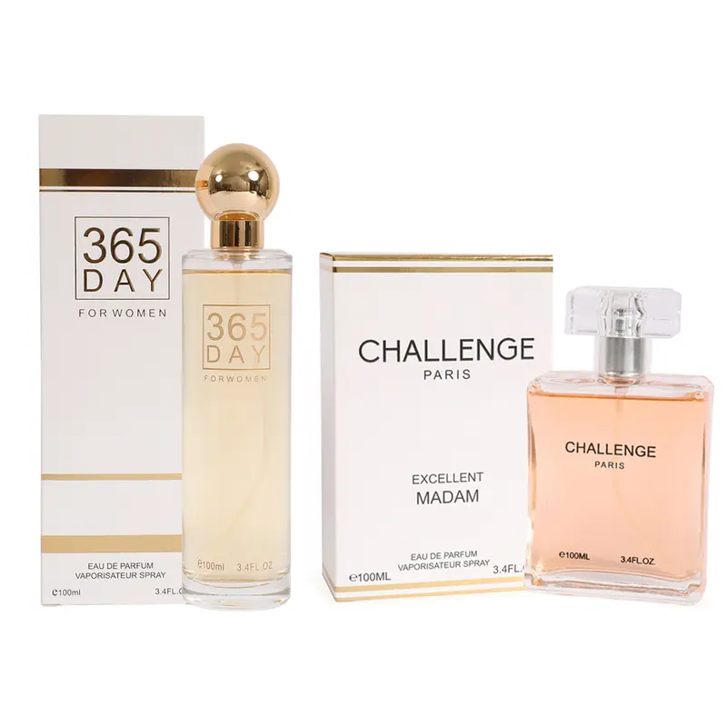 Women's Perfume Bundle -  365 Day & Challenge -  Spray Perfume Eau de Parfum for Women 100ml/3.4fl.oz. Each