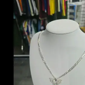 chain silver 925 Star Shine Necklace Heart Shaped Pendant