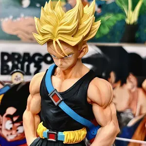 Anime DBZ Anime Z Fighters Trunks Two Heads Figures PVC Statue Collection Decor Model Toys Gifts 26cm