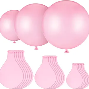 18 Pack Large Latex Giant Round Balloons, 12/18/36 Inches, Perfect for Wedding Birthday Party Baby Shower Decorations, Balloon Garland, Half Balloon Arch (Marca Pink )