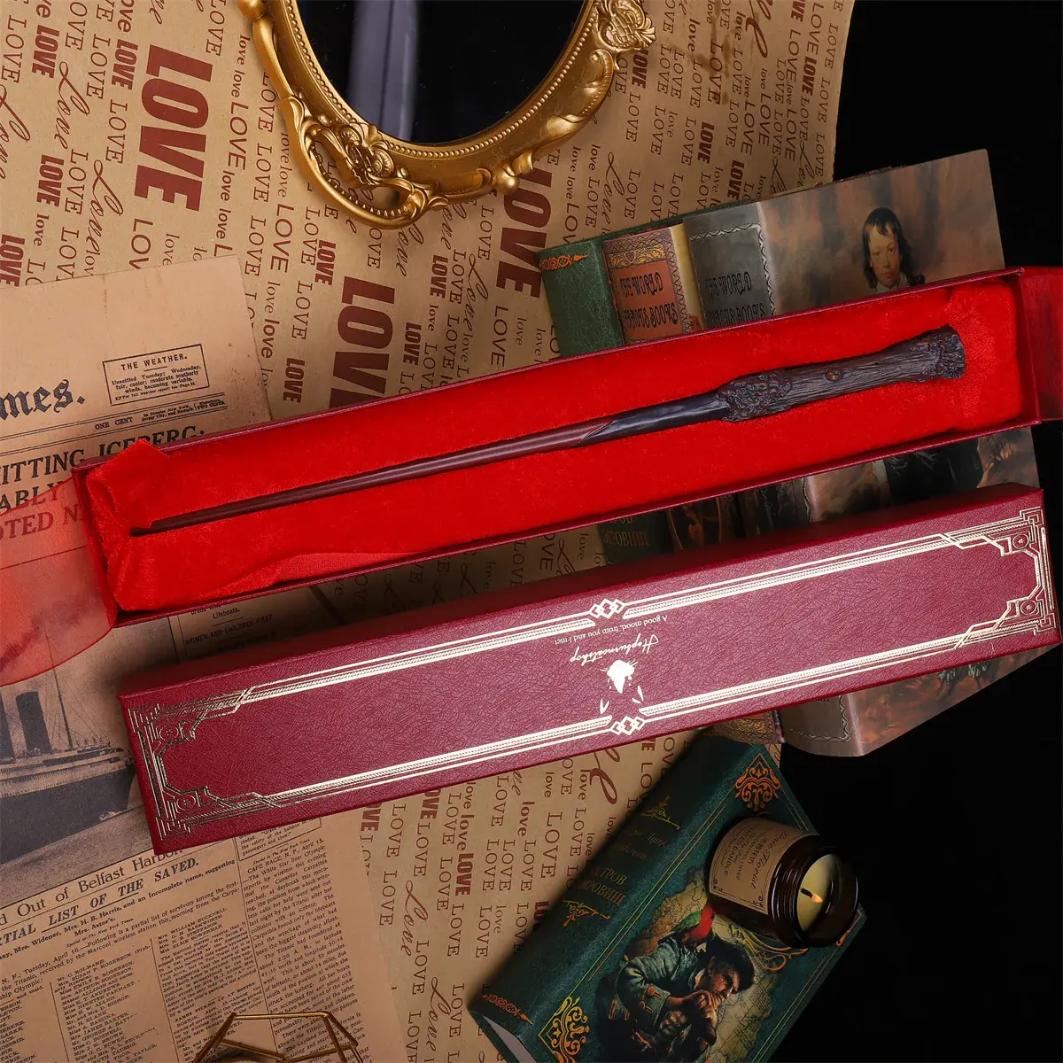 Magic Wand -Harry Potter Wand  Premium Collectible Edition & High-Quality Resin & Cosplay & Role-Playing Wand & Wizard Wand for Birthday and Christmas Halloween Costume Gift
