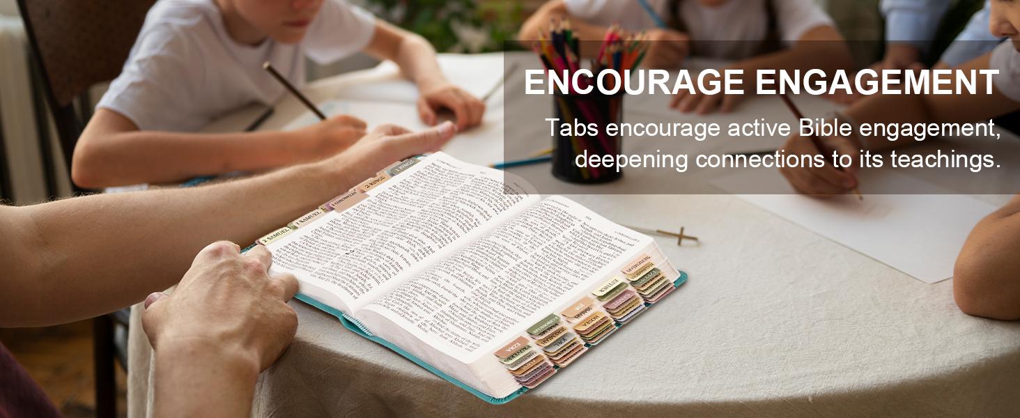 Pink Bible Tabs for Women & Men, Laminated Bible Tabs for Study Bible, Boho Theme Bible Tabs for Easy Navigation, Simplify Your Bible Reading Experience with Easy-to-Use Indexing Tabs