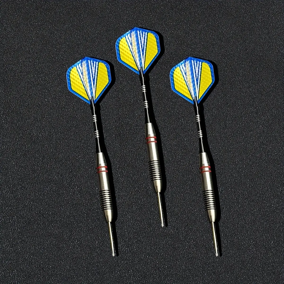 Professional Stainless Steel Darts Set, 3 PCS 24G Steel Tip Darts for Training, Practice and Competition