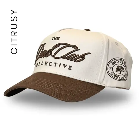 DAD CLUB TRUCKER HAT - CREAM/BROWN