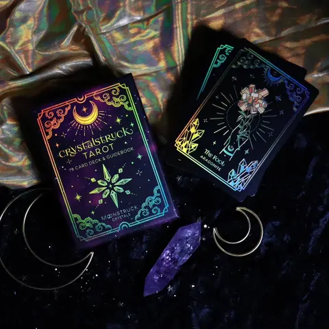 GOLD Crystalstruck Tarot card tarot card crystal