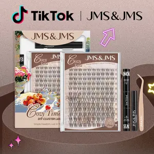 Flora Kit l JMS&JMS Natural Eyelash Cluster DIY Lash Extensions at Home Makeup Cosmetic with Natural Lash Look #tiktokshopmemorialday #dealsforyoudays