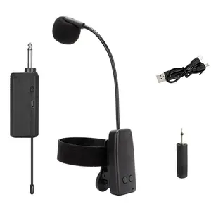 Wireless Instrument Mic Saxophone  for Trumpet Concerts Tuba Audio Smartphone
