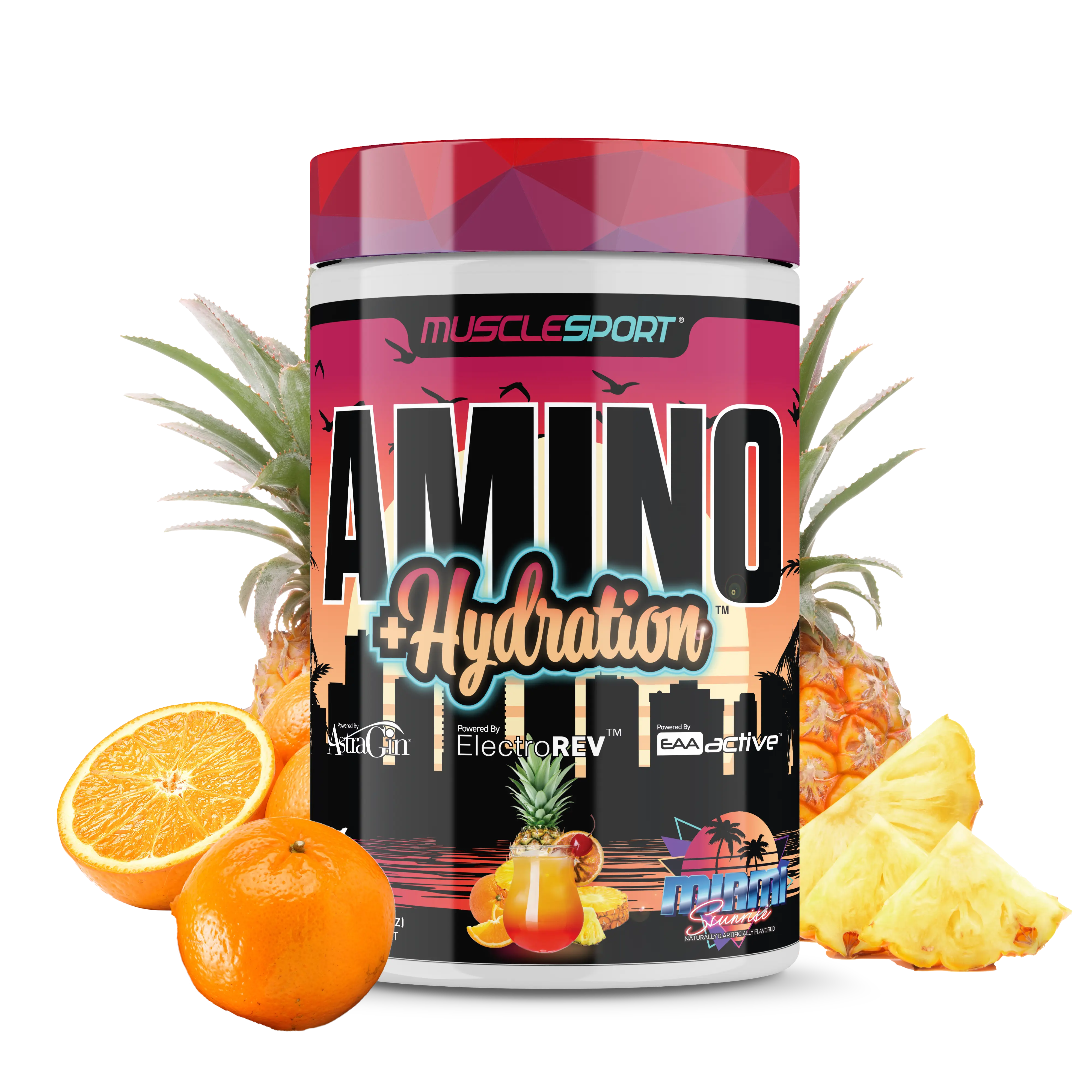 Musclesport Amino + Hydration™ Essential Amino Acid Fitness Supplement 360 Grams for Muscle Recovery Endurance & Hydration