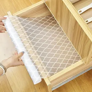 Kitchen Cabinet Divider Pads, Non-Stick Drawer Liners, Waterproof Anti-Slip Customizable Size, Four-Leaf Clover Design, Fits Fridge, Cabinets, Shoe Rack, Plastic