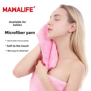 MAWALIFEI 3pcs Skin-friendly Soft Face Towel for Women, Quick-drying, Lint-free, Antibacterial, Super Soft and Absorbent Square Towel Soft To The Touch
