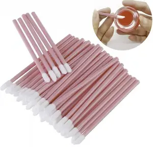 50PCS Lip Applicators Disposable, Lips Wands Lip Brush Applicator Lipstick Brush Lip Gloss Applicator Mascara Brush Makeup Tool