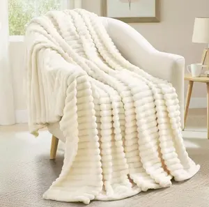 【Only one gift per customer】XIZZI Faux Fur Throw Blanket Luxury Lightweight Cozy Soft Throw for Couch Bed or Chair Hypoallergenic Machine Washable Double-Sided Fluffy Blanket Home Decor