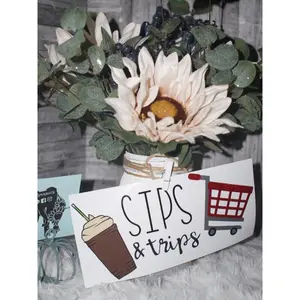 Sips and Trips Decal
