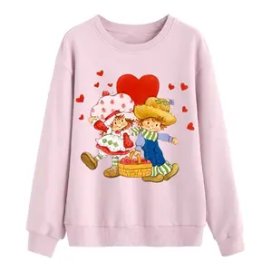 Vintage Strawberry Shortcake Roller Skating Shirt, Girly Retro Strawberry Shortcake Graphic Top, Strawberry Shortcake Sweatshirt