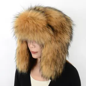 New Faux Fox Fur Winter Hat – Unisex Thick Warm Windproof Earmuff Hat