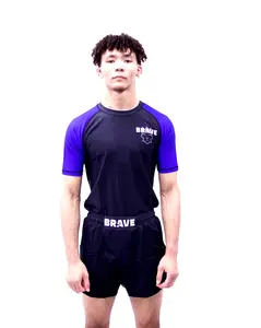 JIU JIUTSU for life Blue Rashguard