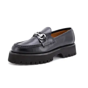 Pre-owned Gucci Women's Harald Horsebit Loafers Leather with Crystal Detail by Rebag