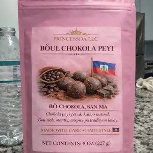 Princessda LLC Boul Chokola Peyi Haitian Style Chocolate 8 Oz 227g Rich Natural Cocoa Beans