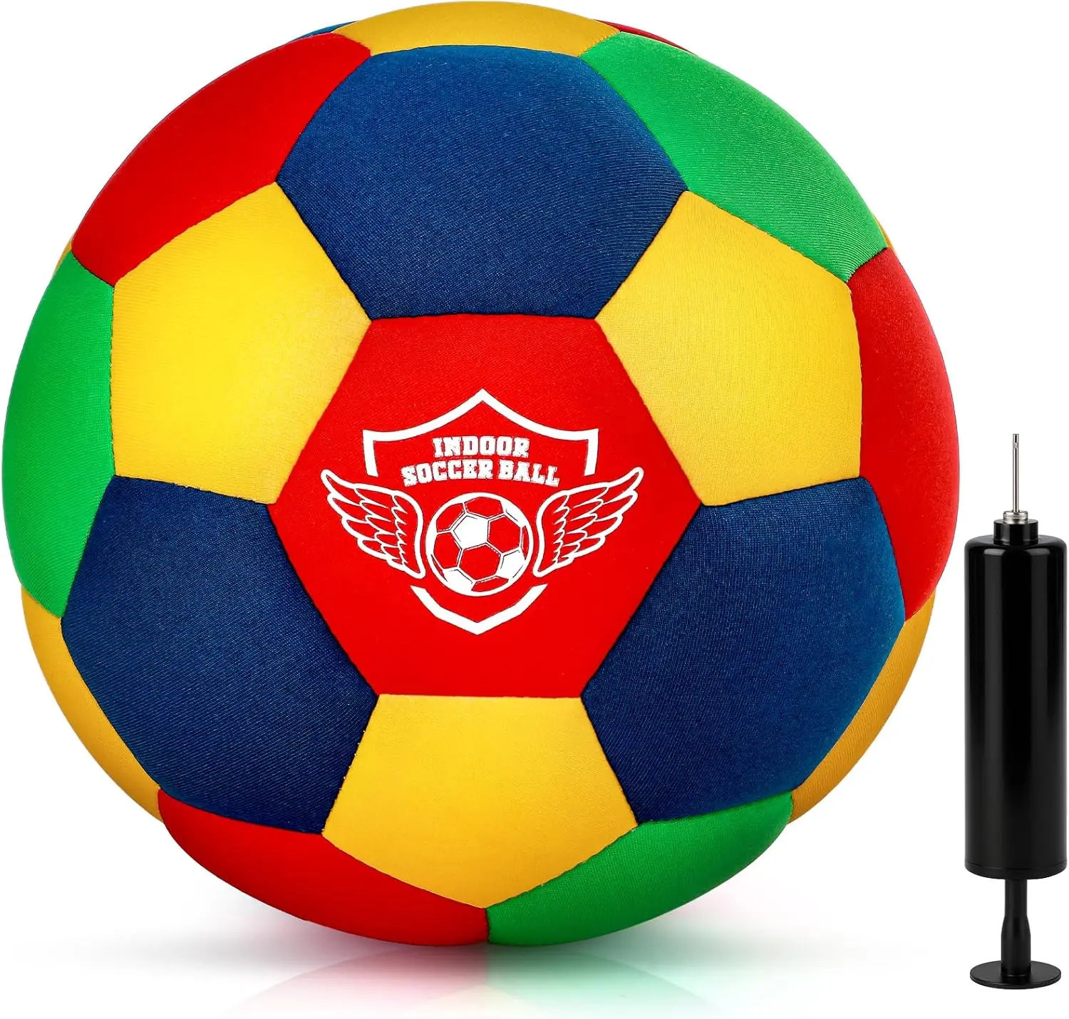Silent Foam Soccer Ball - Soft Indoor Dribbling Football for Boys & Girls - Noiseless Home Play Active Toy - Perfect Birthday or Christmas Gift for Kids Ages 8-12