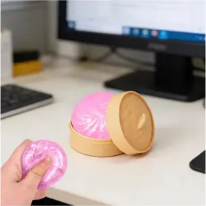 Hot Sale Glitter Dumpling Toy Cute Dumplings With Steamer Box Stress & Anxiety Toys For Kids & Adults