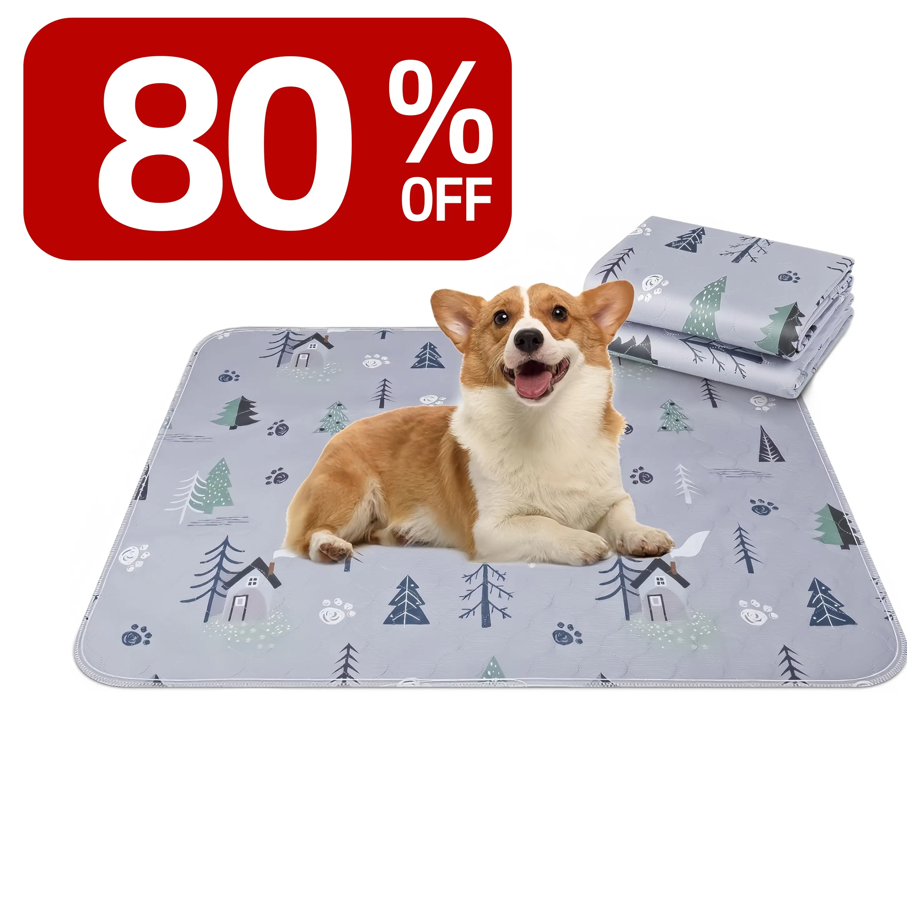【Limited-Time Sale】Washable Pee Pads for Dogs 2 Pack Reusable Puppy Pads Waterproof Pet Training Pads, Non-Slip Dog Mats Fast Absorbent Whelping Pads for Playpen, Potty, Crate, Bed