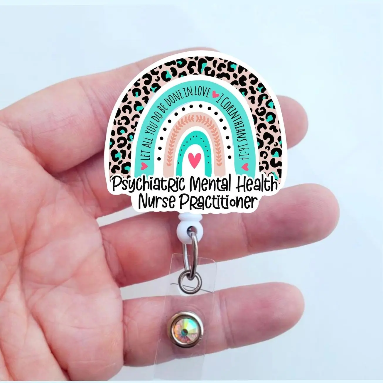 Psychiatric Mental Health NP Badge Reel, Mental Health Practitioner ID Holder OR9