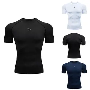 Men’s Running Compression T-Shirt – Quick-Dry Athletic Sport & Gym Top | Lock In