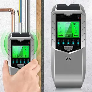 Stud Finder Wall Scanner - 5 in 1 Stud Detector with Intelligent Microprocessor chip and HD LCD Display, Enhanced Accuracy High Stability Electronic Detector ,Stud Sensor Beam Finders for the Center and Edge of Wood AC Wire Metal Studs Joist Pipe
