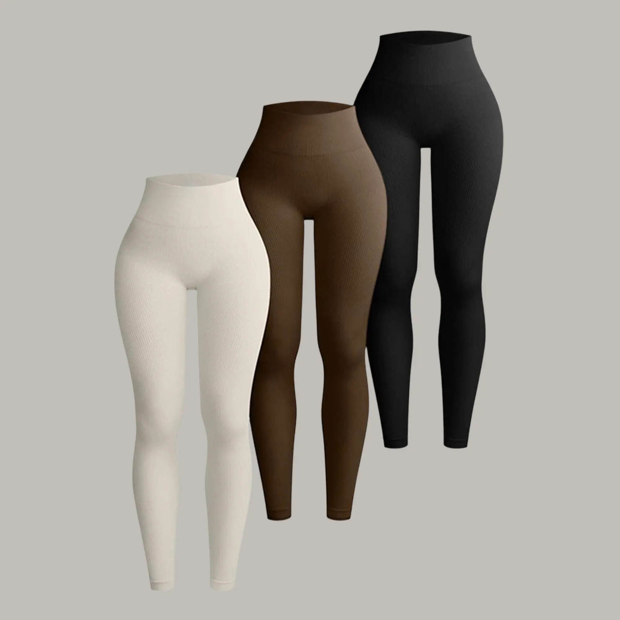 High-Waist Shaping Leggings for Women, Seamless Threaded Tummy Control Sweat-Absorbing Bottoms for Gym Fitness and Yoga, Fitness Yoga Pants, Gym Sportswear Bottoms, Gym Outfits, Womens Fitness