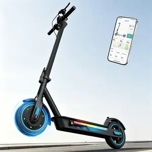 2026 V10 Pro Electric Scooter for Adults, 600W Motor Up to 25 MPH Top Speed, 22-28 Miles Long Range, 10" Tires with Shock Absorption, Smart App control Foldable Commuter neon black Powerful Scooter with LED Lights