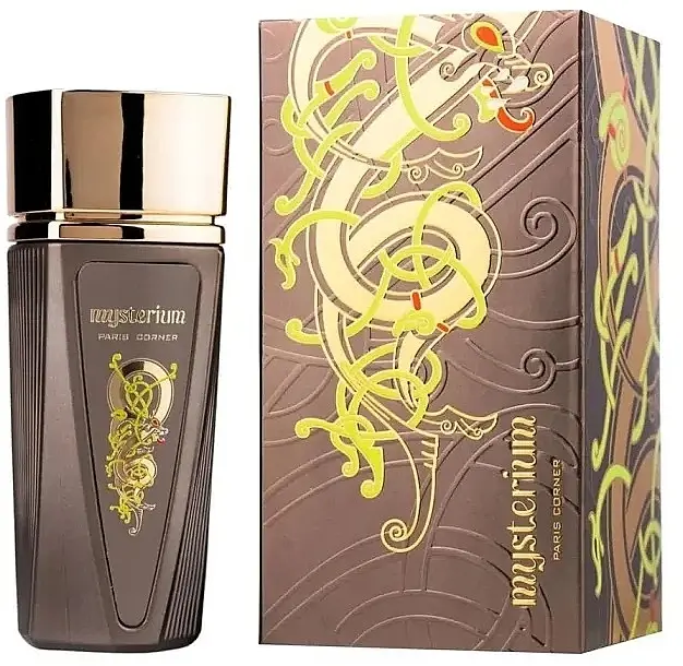 Paris Corner Mysterium Unisex 100ml EDP - New Launch Gourmand Oriental Men's Fragrance, Fruity Liquid Scent with Passionfruit, Citrus, Rose & Warm Sandalwood Blend, Oriental Wood, Men's Cologne, Cologne, Woody & Earthy, Bottle