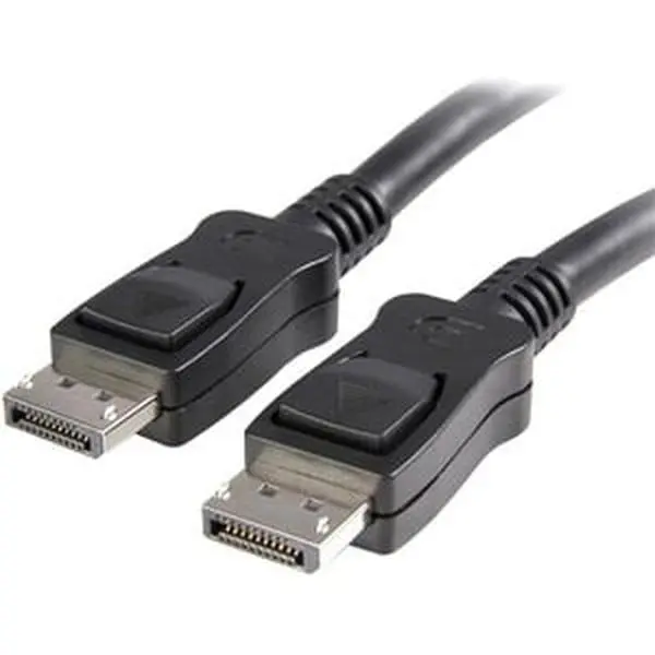 Startech DISPL50CM 0.5 m Short DisplayPort 1.2 Cable with Latches M-M - DisplayPort 4k - Black