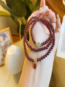 Good Luck Garnet Wrap: Authentic Red Crystals for Vitality Jewelry Bracelet Bead Bracelets