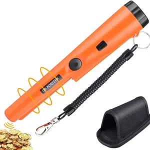Handheld Metal Detector, Metal Detector Pinpointer, Batteries Required Waterproof Professional Garden Detecting Locator, Portable Metal Detector for Outdoor