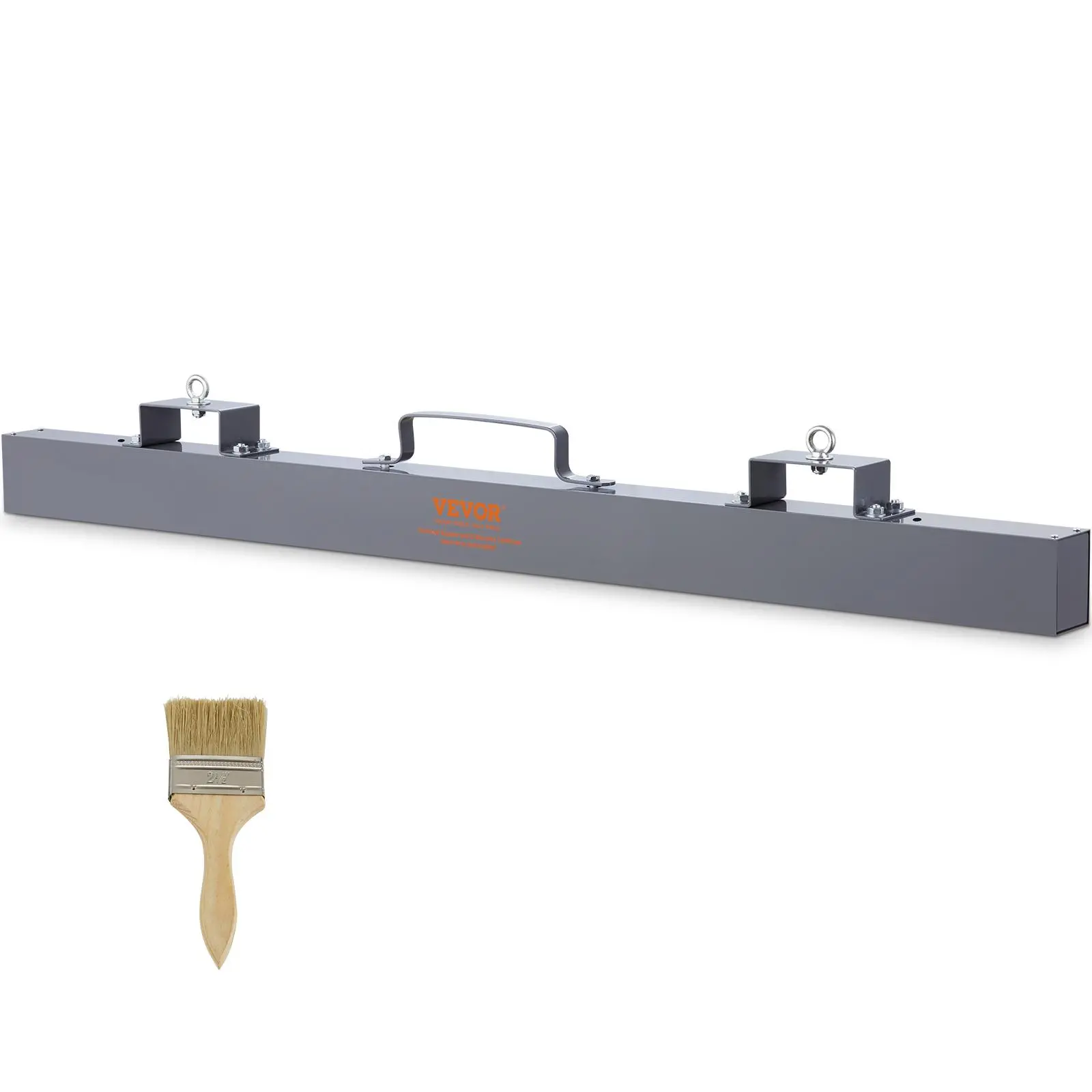 【Summerfinds】VEVOR Hanging Magnetic Sweeper,  48 inch Magnet Sweeper, 80 LBS Magnetic Forklift Sweeper Industrial Magnets Steel Material Hunting Accessories for Picking Up Nails, Bolts, Iron Chips