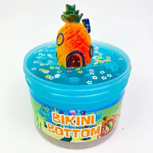 Bikini bottom slime | 7oz slime | clear slime | diy clear sand slime