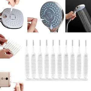 10/20 Packs Shower Head Cleaning Brush for Small Holes, Anti-Clogging Bathroom Scaler Tools, Gap Hole Brush for Nozzle and Jet Cleaning