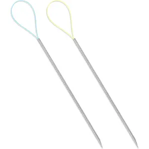 2 Pcs Thread Snag Nab It Repair Needle Tool Thread Magic Needle Tool Sewing Craft Leather Needle Puller Hand Quilting Thread Snag Needle for Woven Knitted Cloth Garments Drapes