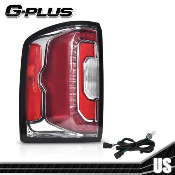 G-PLUS Tail Lights Left Tail Light Fit For 2016-2018 GMC Sierra Denali Rear Brake Stop Tail Lights