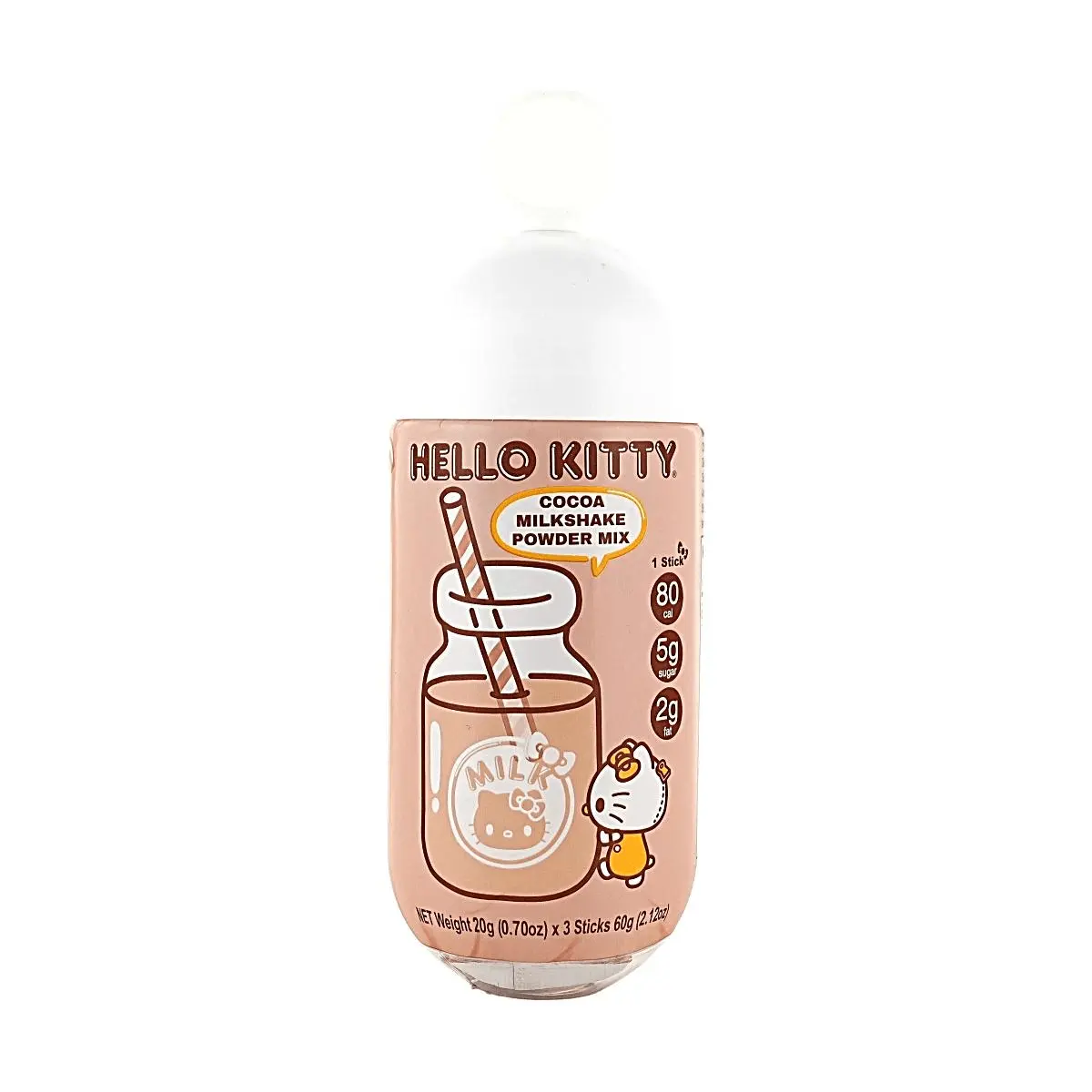 Sanrio Hello Kitty Cocoa Milkshake Powder Drink Mix - Thai Edition (3 Sachets, 60g) - Fun & Delicious Treat for Kids & Adults