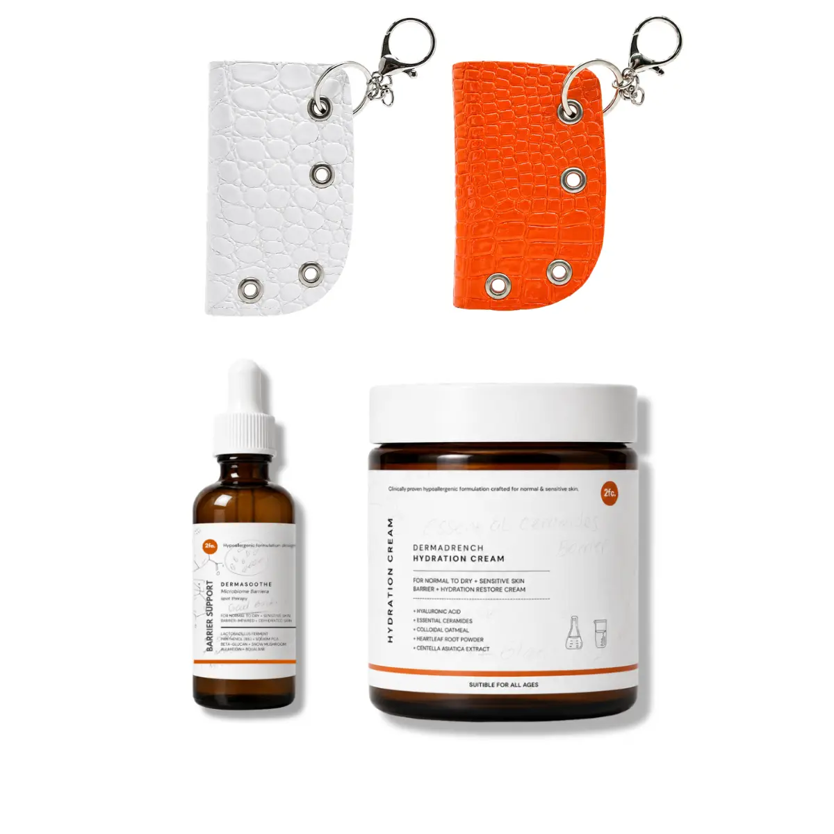 The Full Barrier Routine | DermaDrench Extreme Hydration Cream + DermaSoothe Microbiome Barrier Spot Therapy + The Barrier Case | Complete Barrier Care Set for Dry, Sensitive & Eczema-Prone Skin