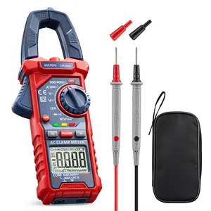 AstroAI Digital Clamp Meter Multimeter Tool 2000 Counts with AC/DC Voltage, Current, Resistance, Capacitance, Continuity, NCV, Auto-Ranging Features
