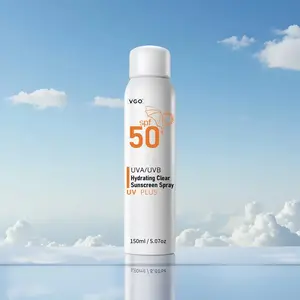 VGO Hydrating Clear Sunscreen Spray  SPF50 Tinted Moisturizer with SPF 50 Skincare Facial good sunscreens SPF 50 Moisturizing Sunscreen sun  screen  to  prevent  sunburn  a Universal Tinted SPF 50 Moisturizer repair hydrate moisturizer
