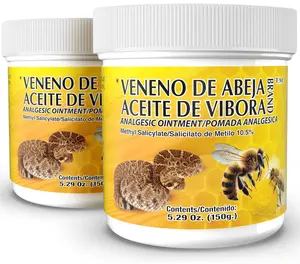 Veneno De Abeja, Aceite Vibora Ointment Analgesic Ointment Topical Pain Relief, Reduce Inflammation Fresh Scent Unguent of 5.29 Oz Jars, (Pack of 2)
