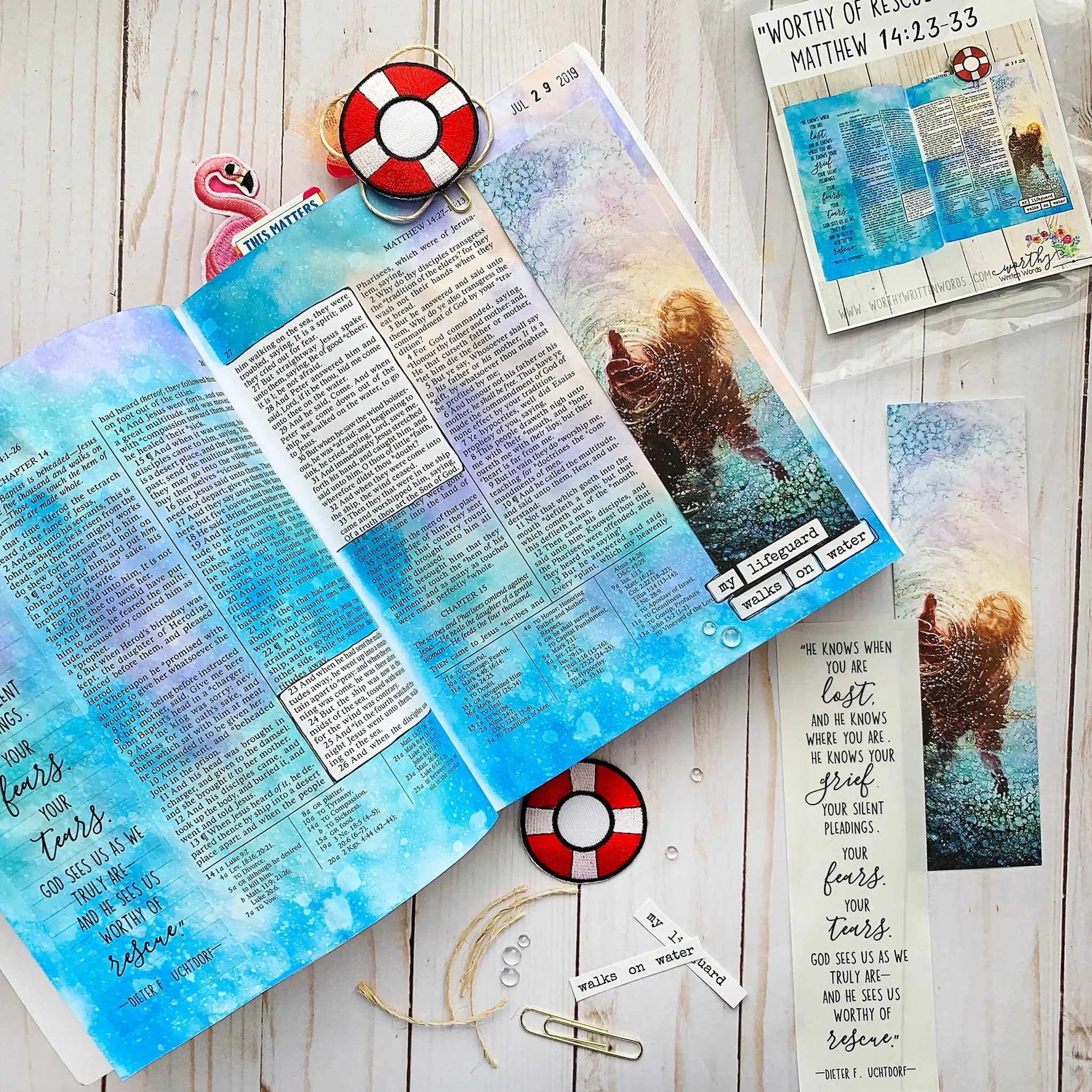 Worthy Of Rescue New Testament Bible Journaling Page Kit