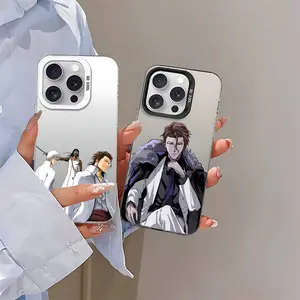 A-Aizen SousukeS BLEACH Phone Case For IPhone 17 6 15 14 13 12 Mini Pro Max Plus Colorful Silver Phone Case Funda Cover