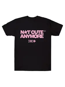 ILLIT Not Cute Anymore album men's T-shirts, ILLIT girl group T-shirts, Korean style fashionable summer men's and women's short-sleeved casual pure cotton Y2K T-shirts