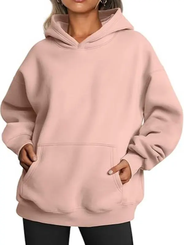 Trendy Queen Womens Oversized Hoodies Fleece Sweatshirts Long Sleeve Sweaters Pullover Fall Outfits Winter Clothes