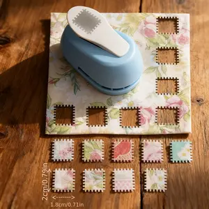 Paper Punching and Embossing Tools - Stamp-Shaped Decorative Edge Cutter for Scrapbooking, Journals, Card Making, Photos, and Paper Crafts | Manual Embossing Punch for Craft Enthusiasts, Plastic Material